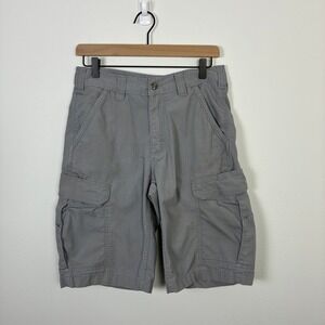 Carhartt Force Broxton Cargo Shorts Mens 30 Relaxed Fit Gray Work Utility